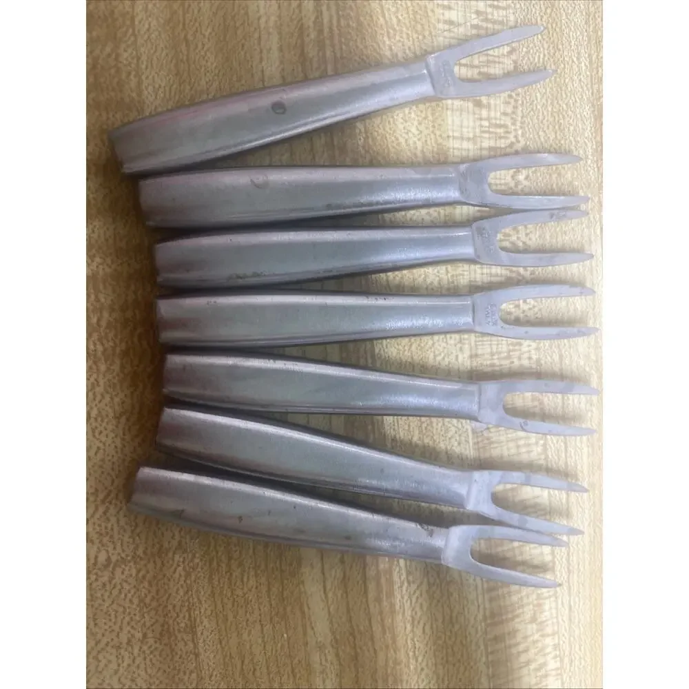 Set Of 7 Stainless Steel Kalmar Designs Appetizer Corn Skewer Cocktail Forks MCM